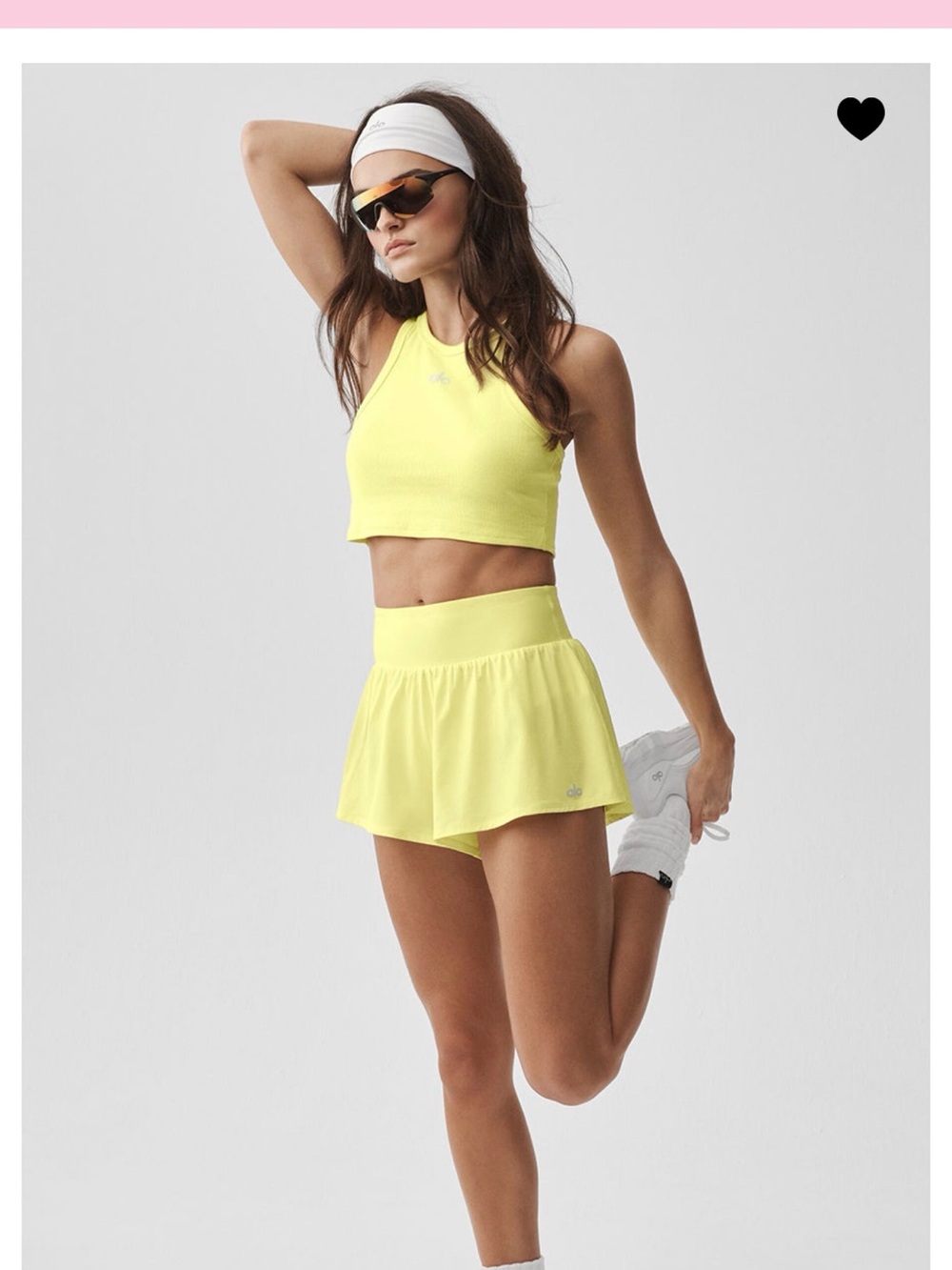 ALO Yellow Victory Running Shorts